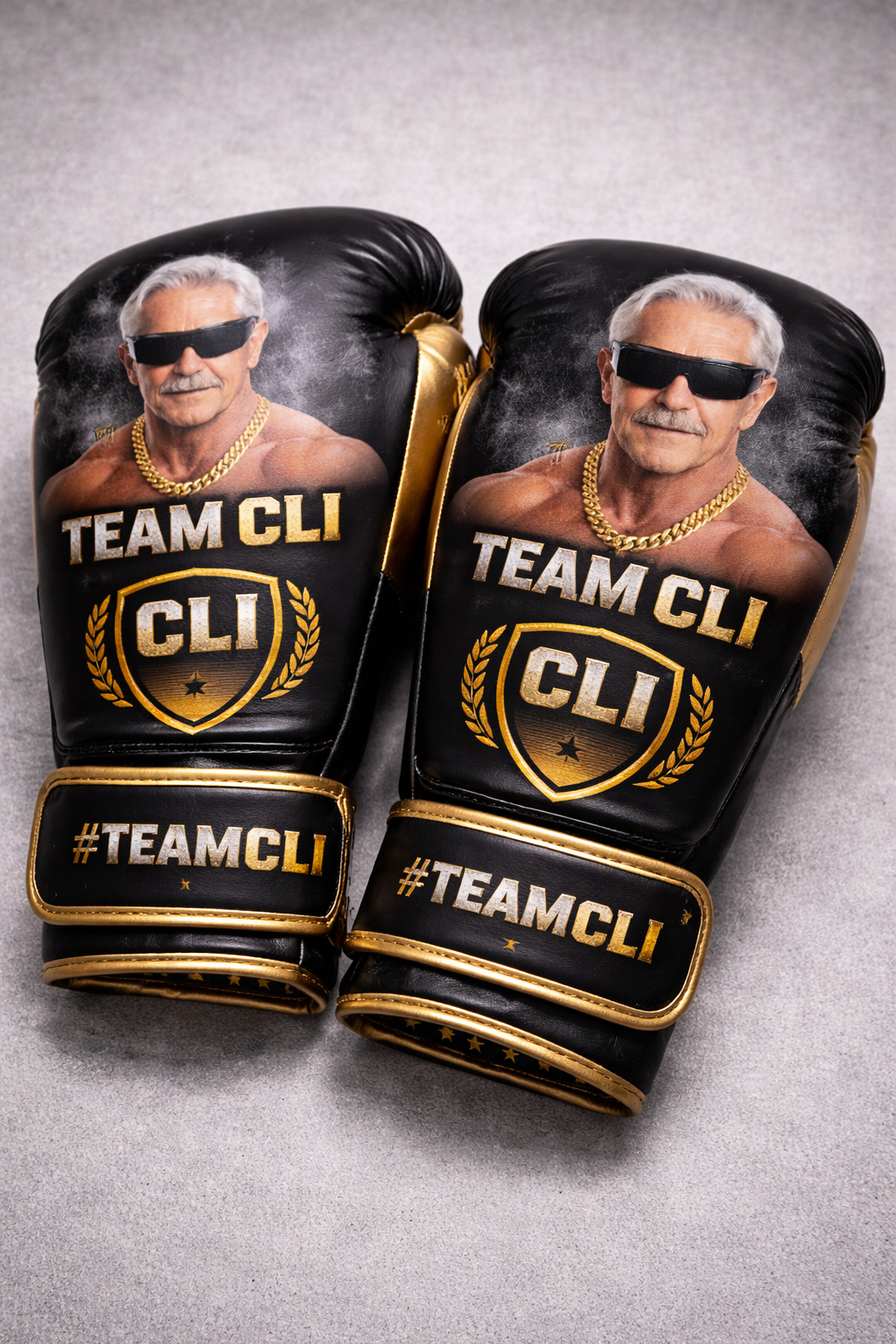 Team CLI corner gloves merchandise art